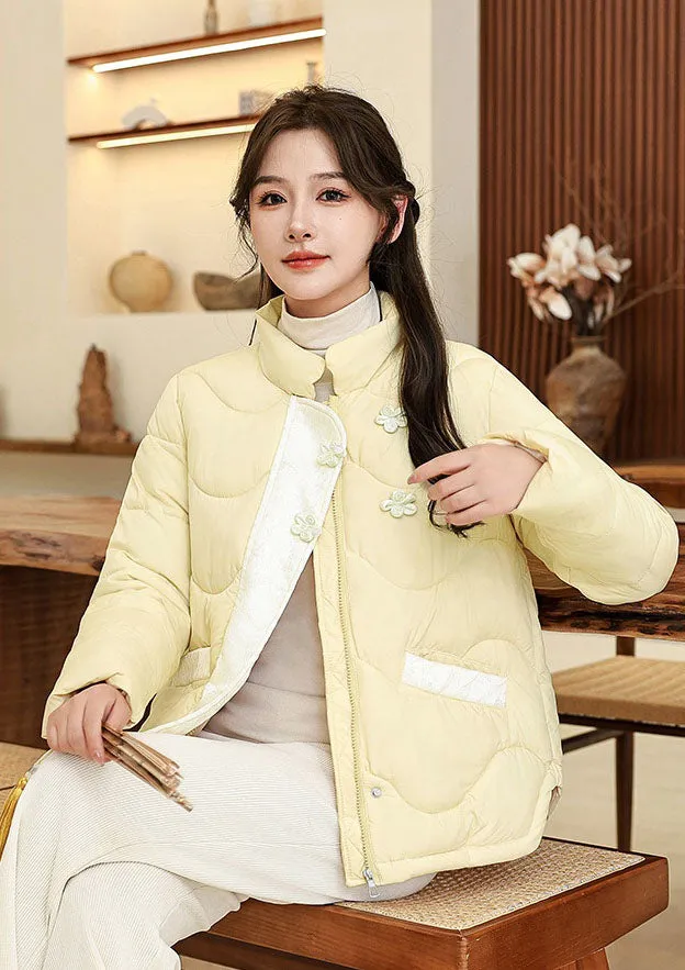 Windproof Quilted Puffer Jacket for Stylish Women