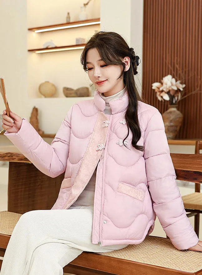 Windproof Quilted Puffer Jacket for Stylish Women
