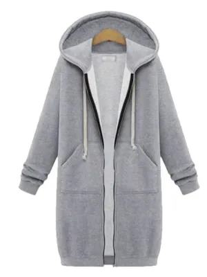 Women Autumn Winter Hooded Jackets and Sweatshirt Dresses