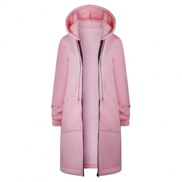 Women Autumn Winter Hooded Jackets and Sweatshirt Dresses