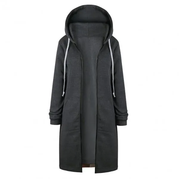 Women Autumn Winter Hooded Jackets and Sweatshirt Dresses