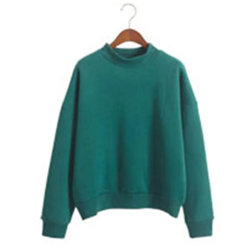 Women Hoodies Casual sweatshirt pullover candy coat jacket outwear Tops