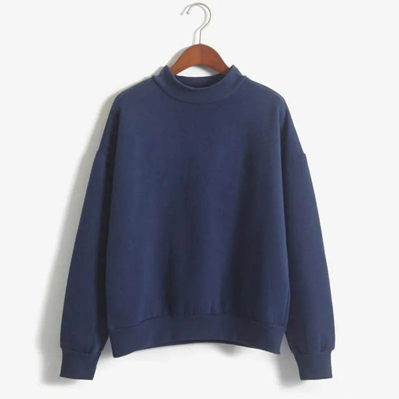 Women Hoodies Casual sweatshirt pullover candy coat jacket outwear Tops