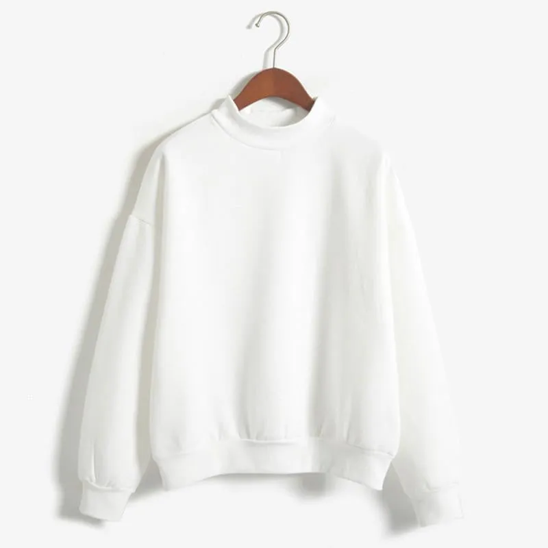 Women Hoodies Casual sweatshirt pullover candy coat jacket outwear Tops