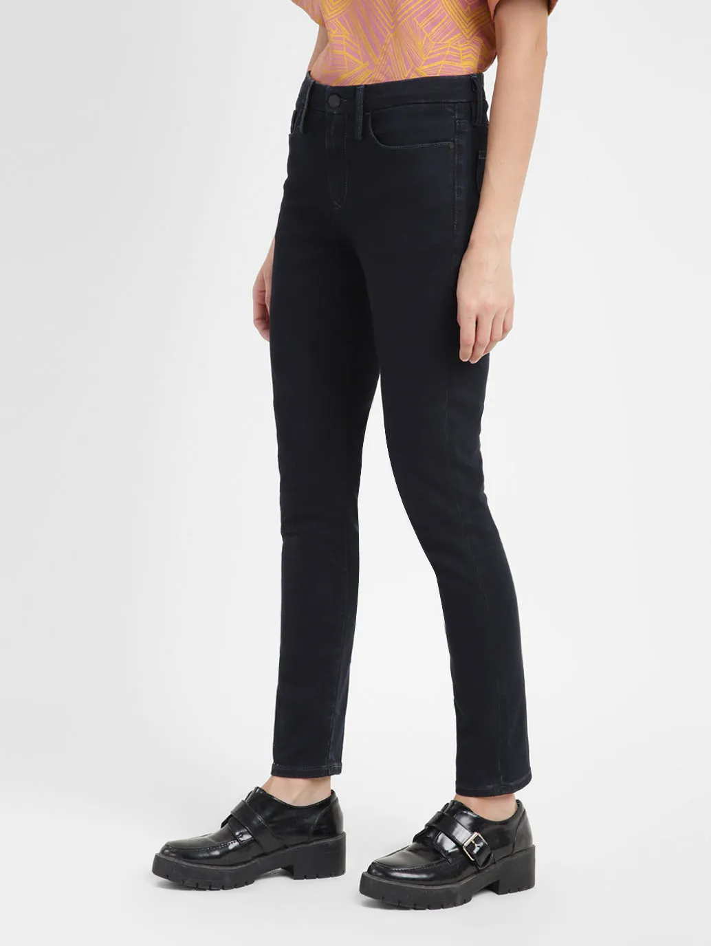 Women's 311 Black Skinny Fit Mid Rise Jeans