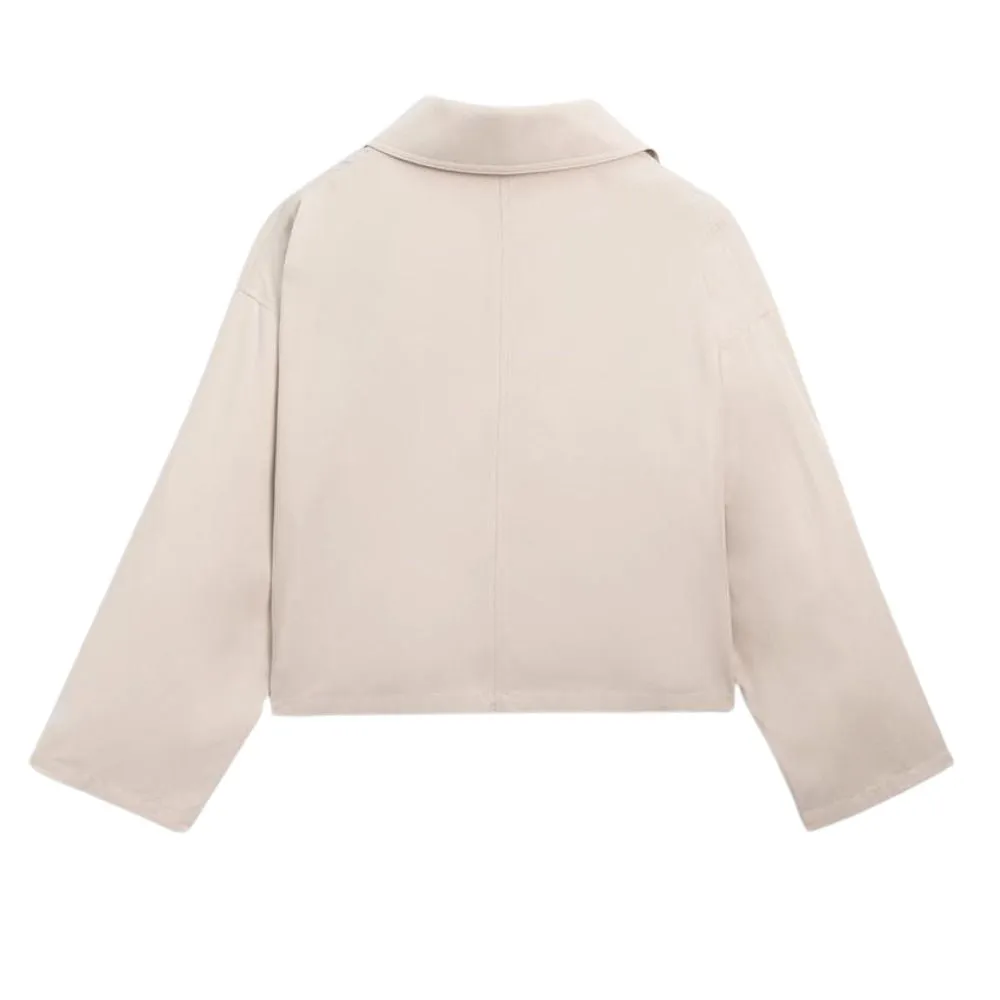 Women's Cropped Utility Jacket – Ivory