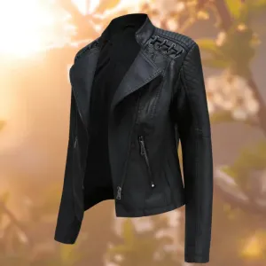 Women's leather jacket - hall