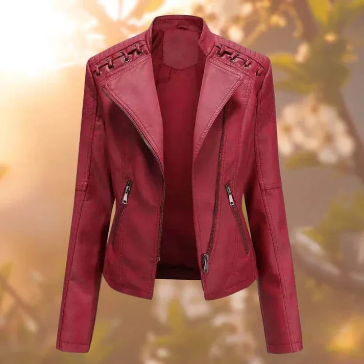 Women's leather jacket - hall