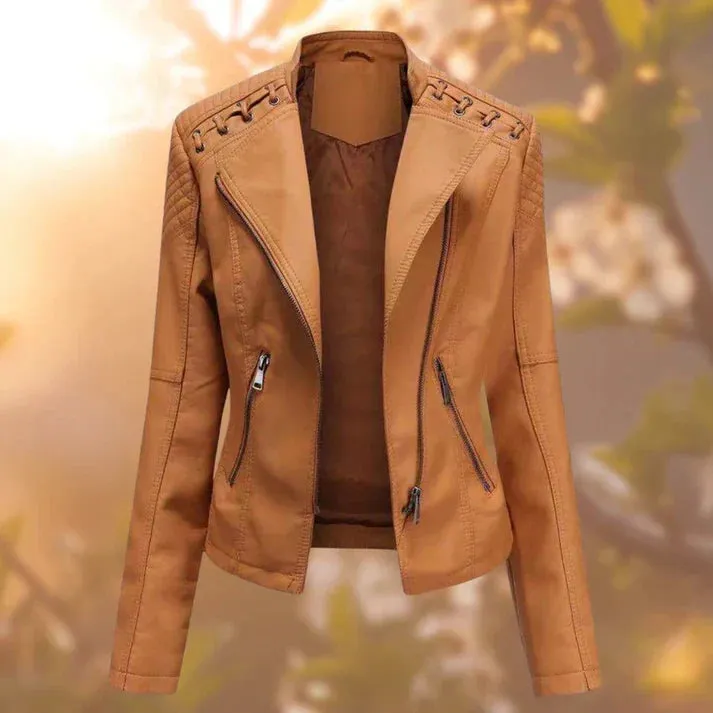 Women's leather jacket - hall