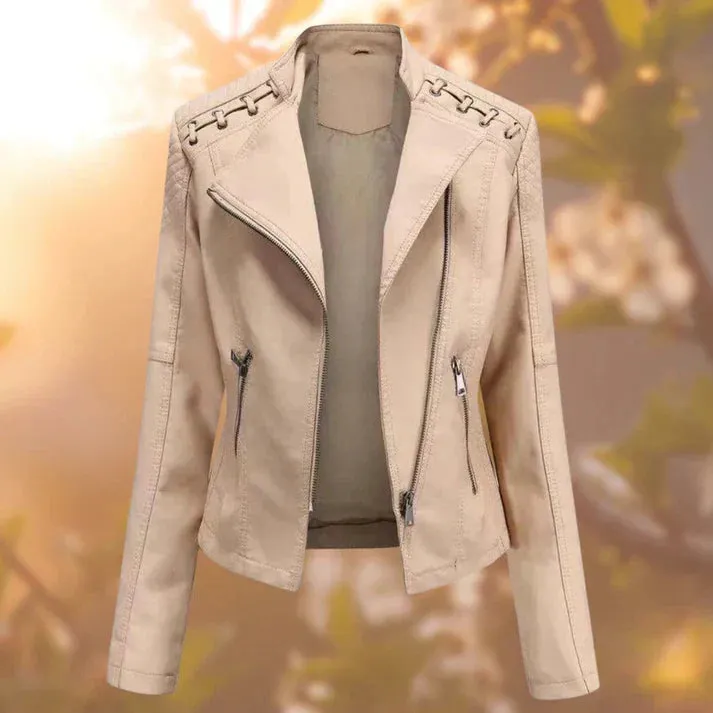 Women's leather jacket - hall