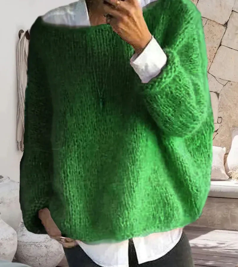 Women's Oversized Knit Sweater: Soft & Cozy