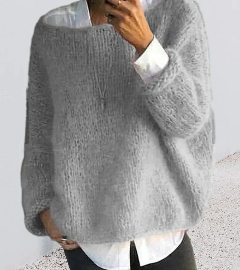 Women's Oversized Knit Sweater: Soft & Cozy