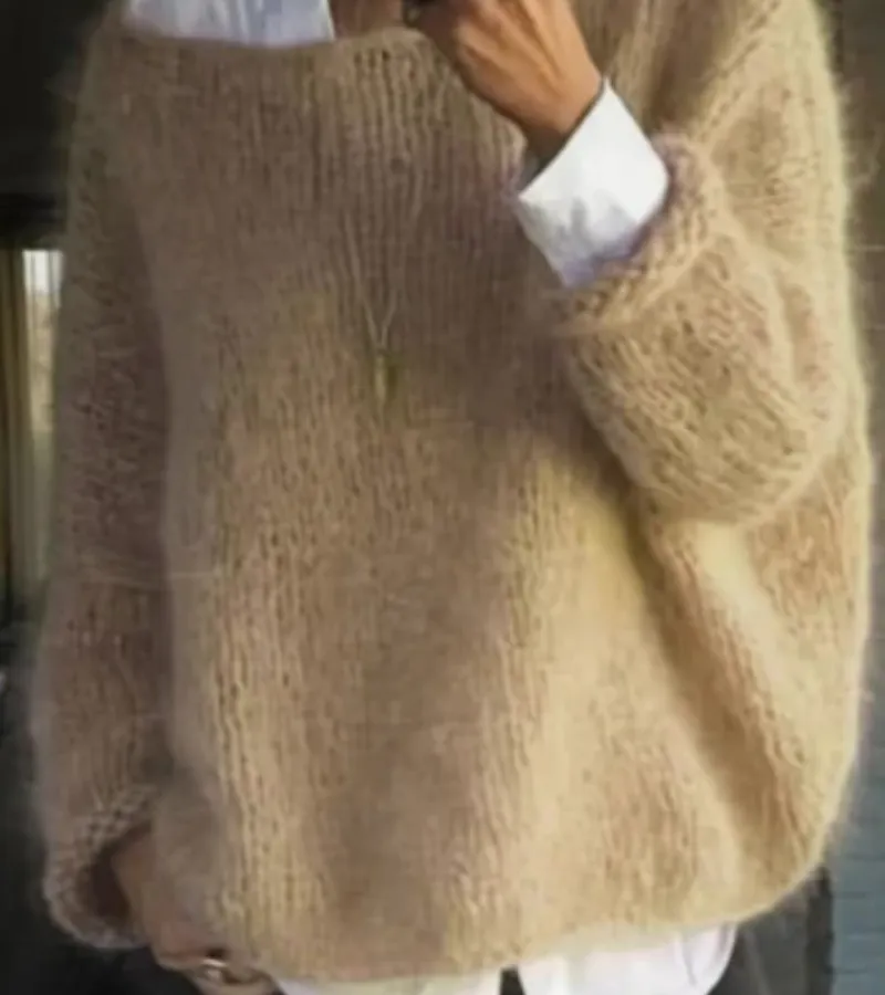 Women's Oversized Knit Sweater: Soft & Cozy