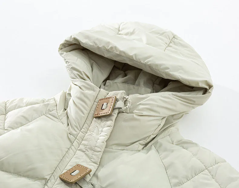 Women's Relaxed-Fit Quilted Puffer Jacket with Toggle Button