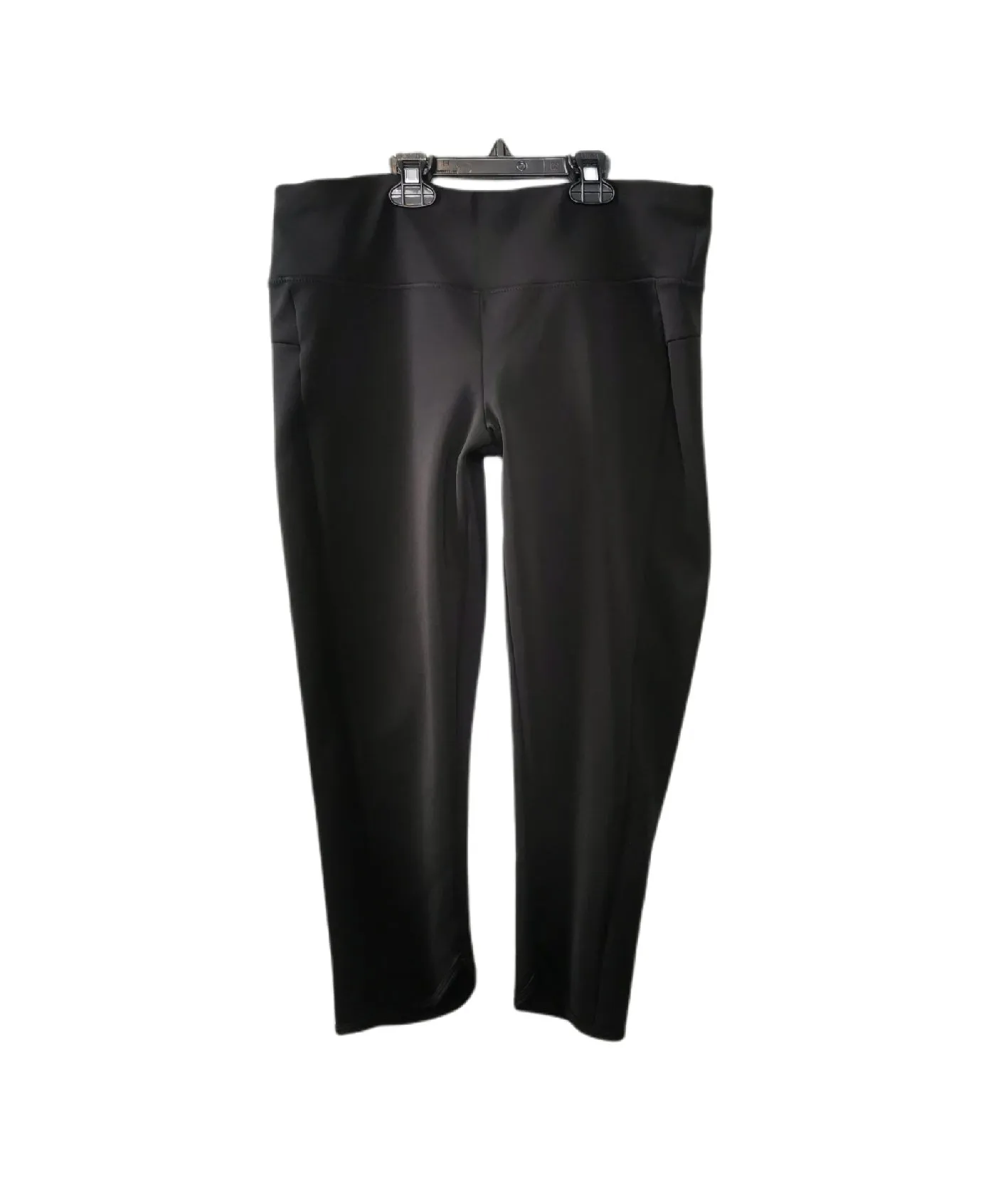 WOMENS SIZE LARGE - Athletic Works, Black Yoga Pants EUC B18