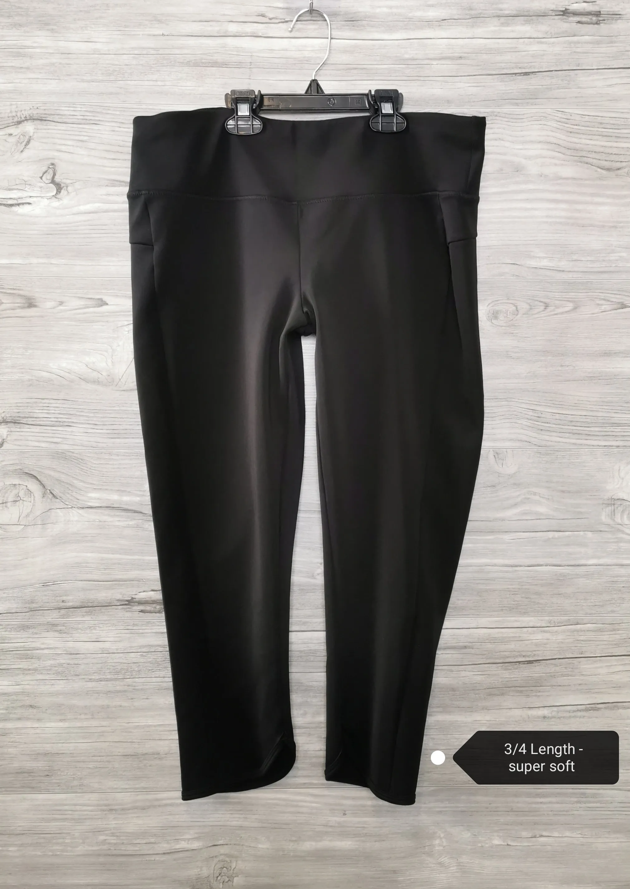 WOMENS SIZE LARGE - Athletic Works, Black Yoga Pants EUC B18