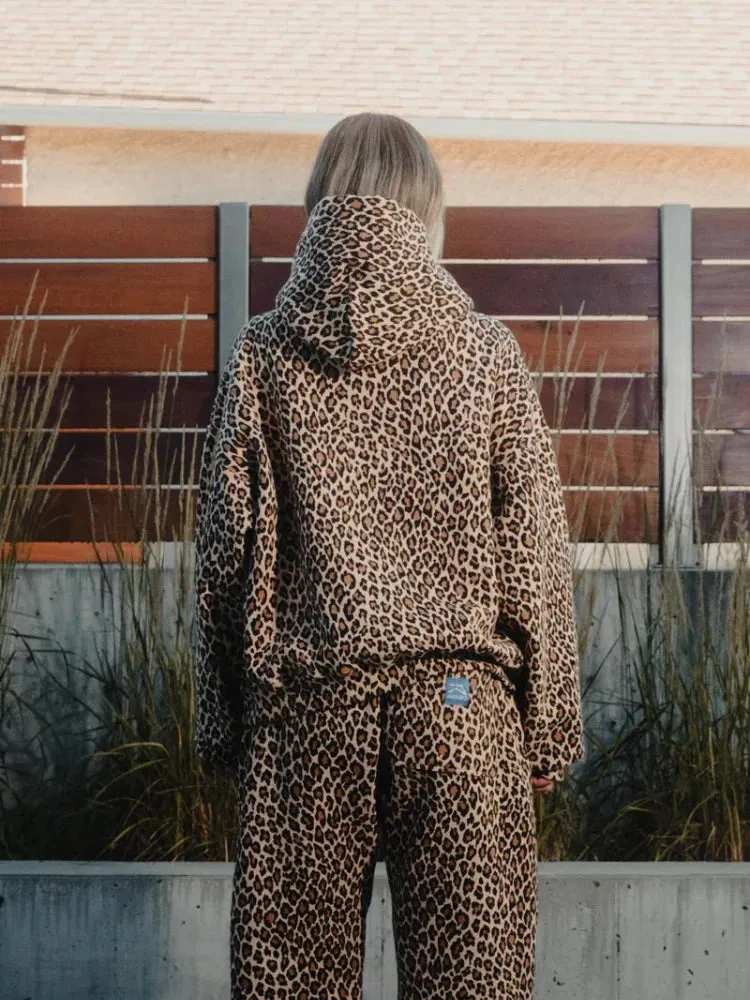 Women's Trendy Oversized Animal Print Hoodie