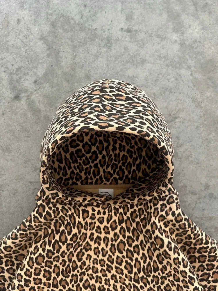 Women's Trendy Oversized Animal Print Hoodie