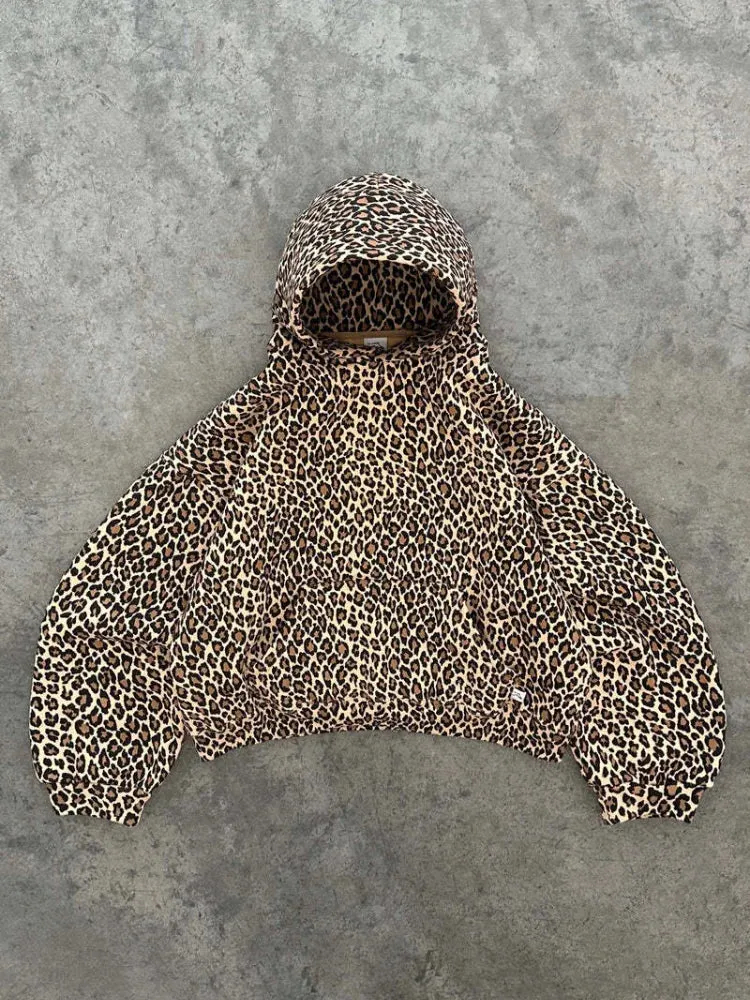 Women's Trendy Oversized Animal Print Hoodie