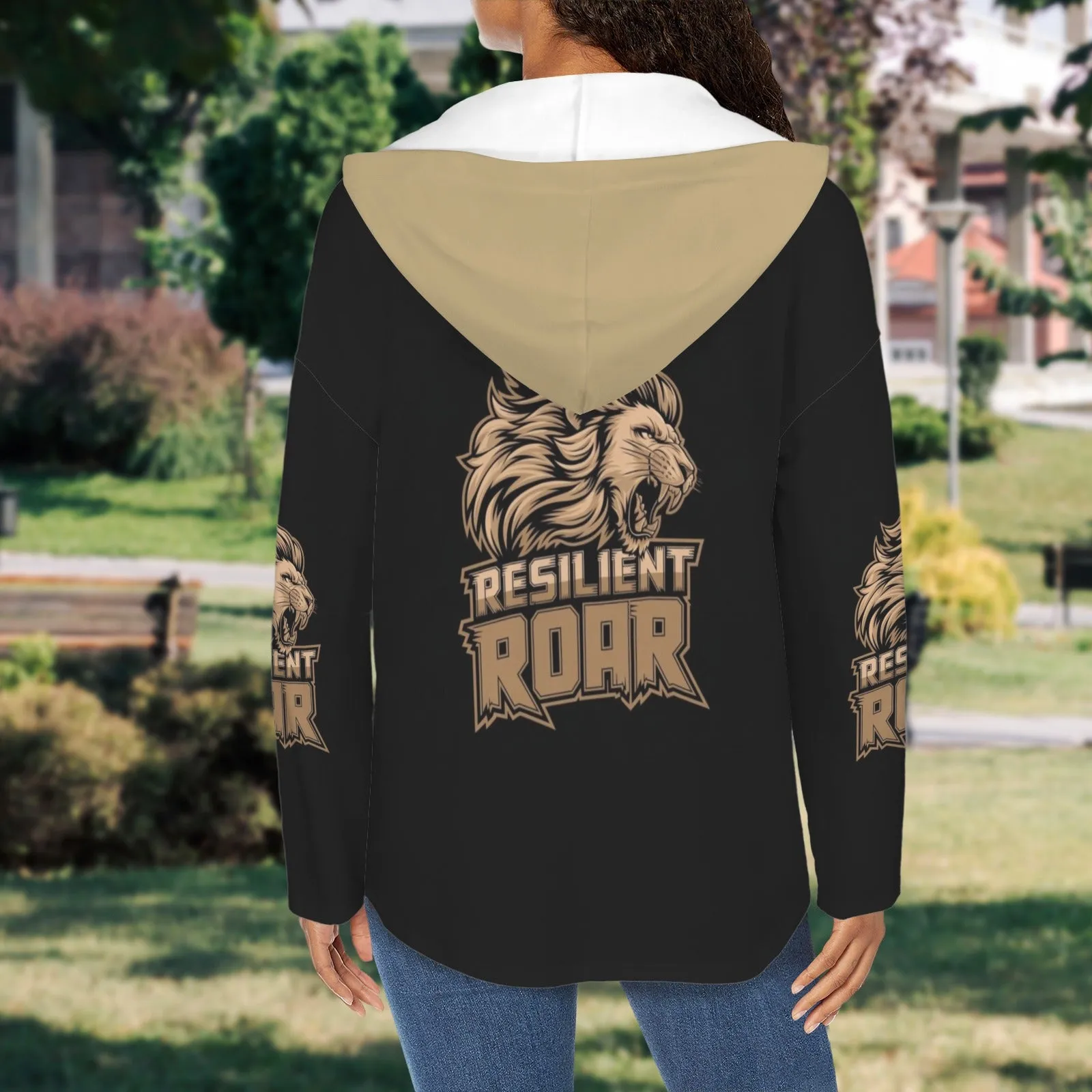 Women's V Neck Long Sleeve Drawstring Pocket Pullover Hoodies