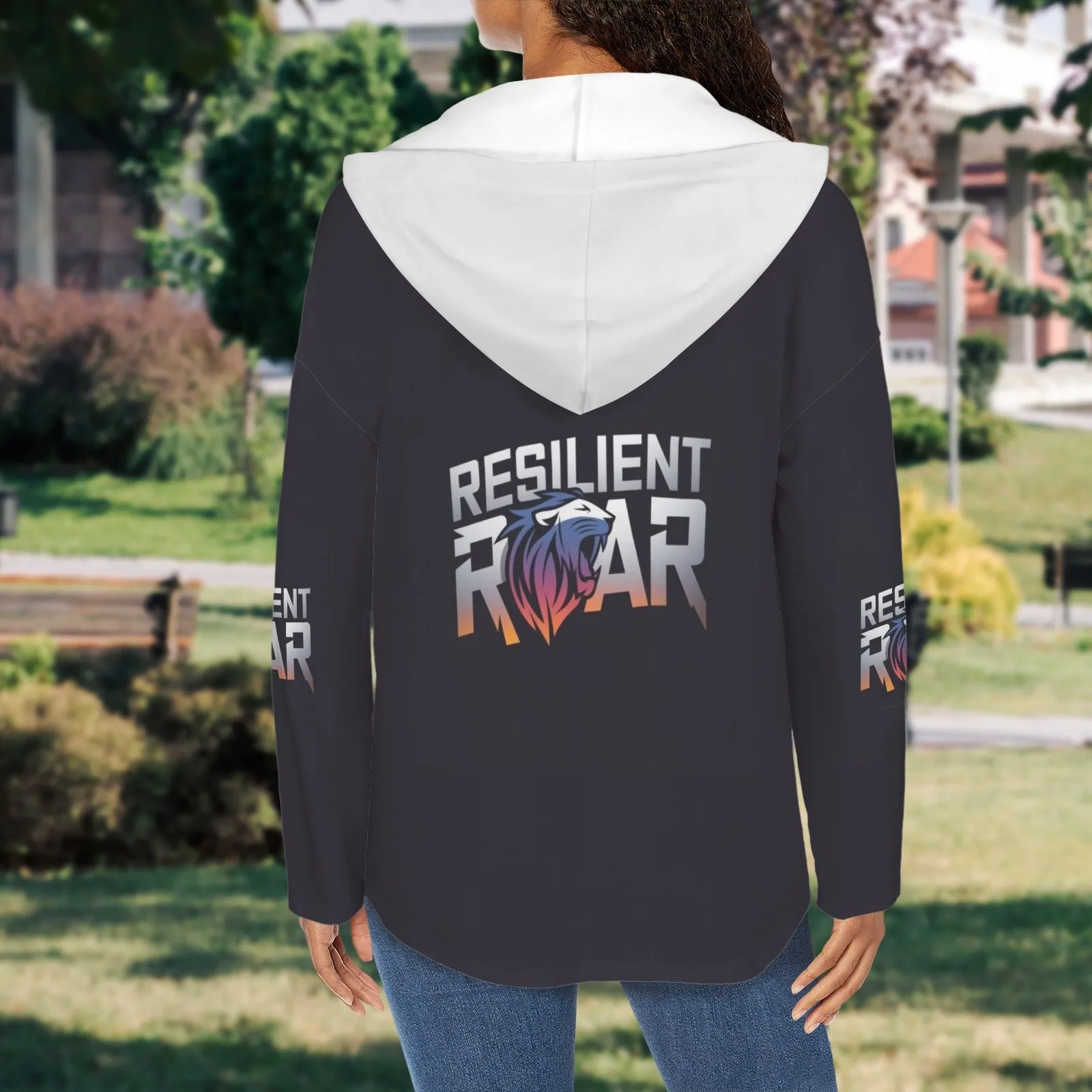 Women's V Neck Long Sleeve Drawstring Pocket Pullover Hoodies