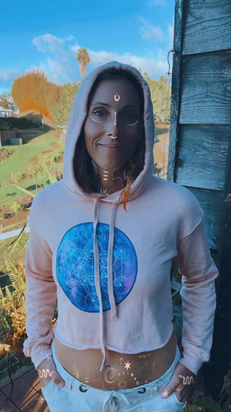 Zenetae Metatron Cropped Hoodie