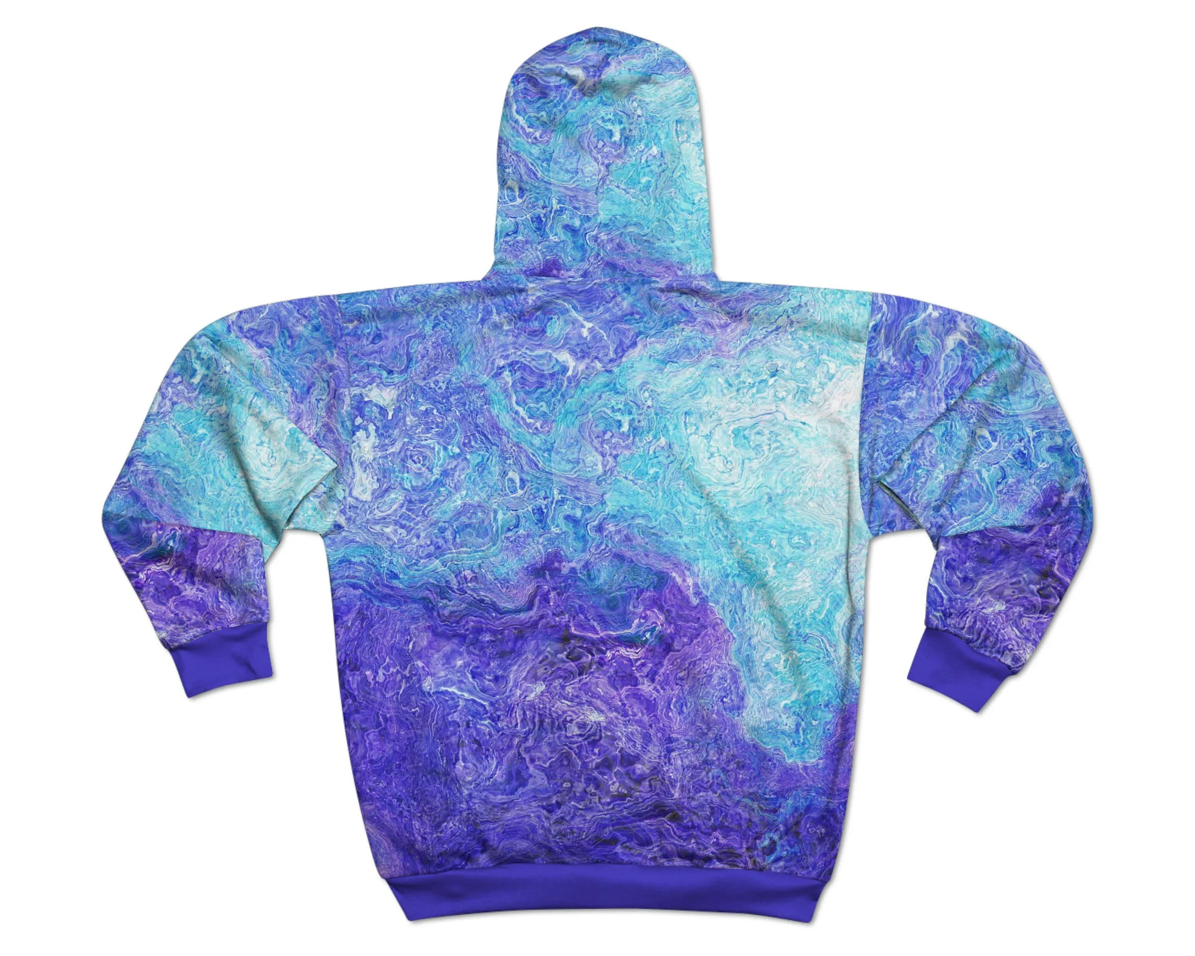 Zip Hoodie, Blue Movement