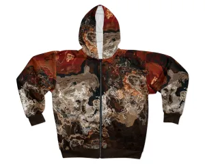 Zip Hoodie, Hammered Copper