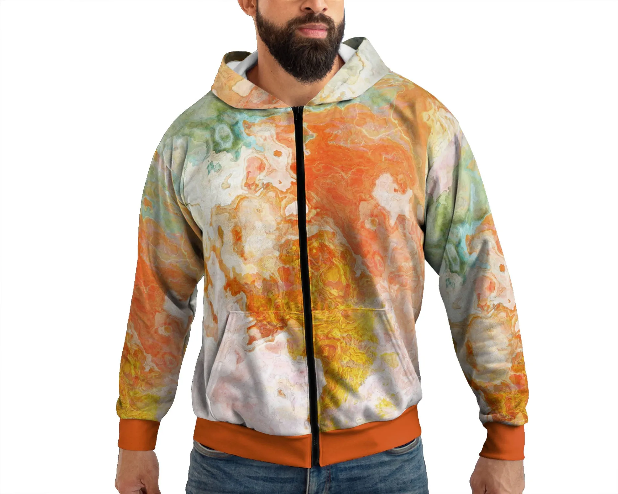 Zip Hoodie, Peony