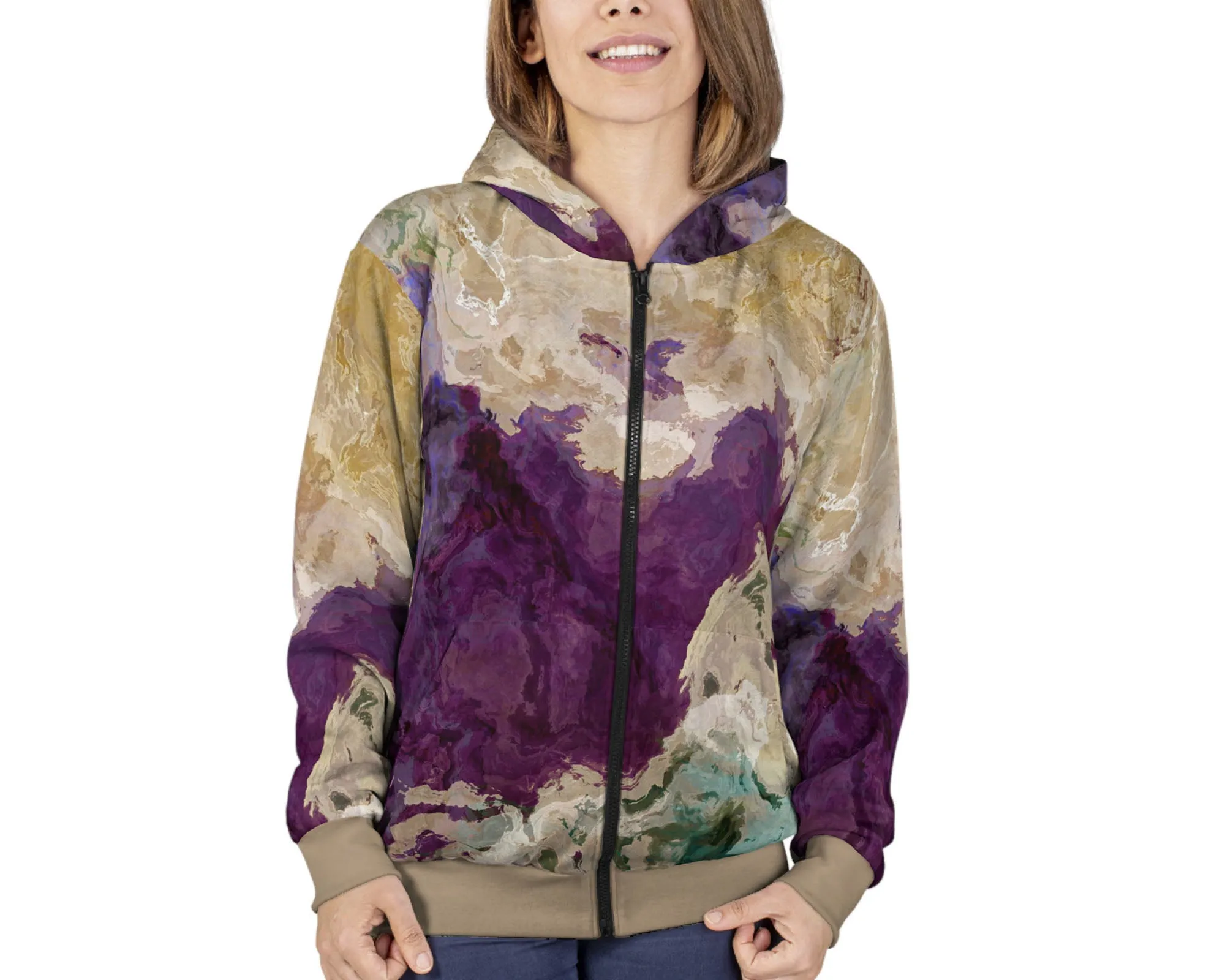 Zip Hoodie, Plum Creek